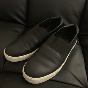 Vince women leather slip on sneakers